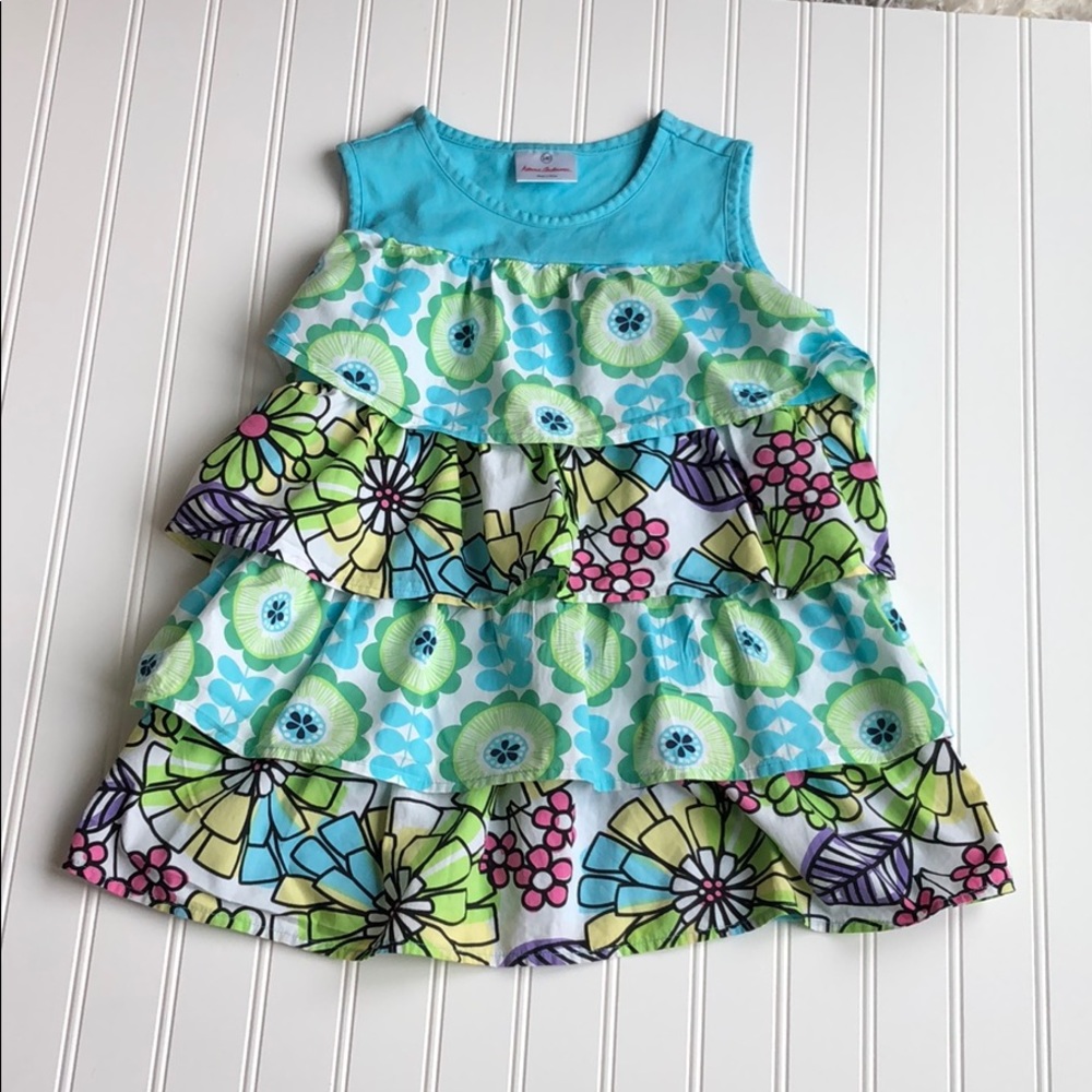 Hanna Andersson tunic in blue and green